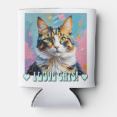 Ich Liebe Katzen! Dosenkühler (Vorderseite)