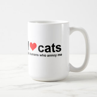 Ich Liebe Katzen, es sind Menschen, die mich Tasse