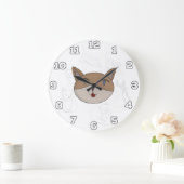 Ich Liebe Katzen Große Wanduhr (Zuhause)