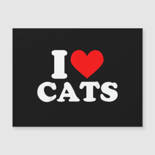 Ich liebe Katzen - Ich liebe Katzen Ich liebe Katz Magnetkarte