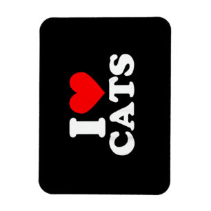 Ich liebe Katzen - Ich liebe Katzen Katzenliebhabe Magnet