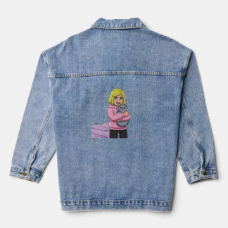Ich liebe Katzen Jeansjacke