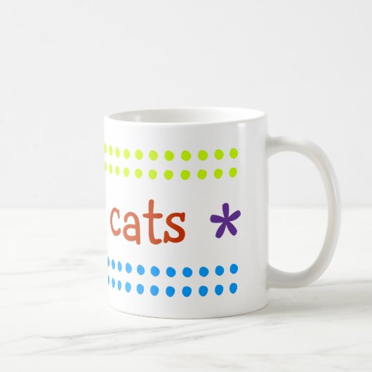 Ich Liebe Katzen Kaffeetasse (Rechts)