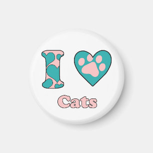 Ich Liebe Katzen Magnet