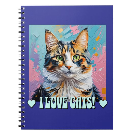 Ich Liebe Katzen! Notizblock (Vorderseite)