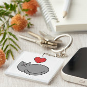 Ich Liebe Katzen Schlüsselanhänger (Vorderseite rechts)