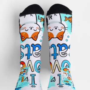 ICH LIEBE KATZEN SOCKEN