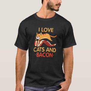 Ich liebe Katzen & Speck Ich grille Ich Kätzchen I T-Shirt