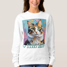 Ich Liebe Katzen! Sweatshirt