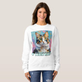 Ich Liebe Katzen! Sweatshirt (Vorne ganz)