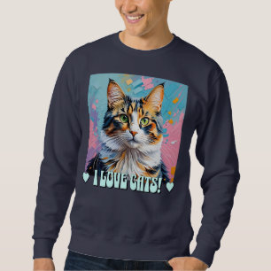 Ich Liebe Katzen! Sweatshirt