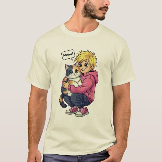 Ich liebe Katzen T-Shirt (Vorderseite)