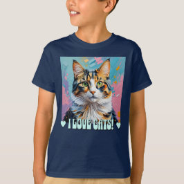 Ich Liebe Katzen! T-Shirt
