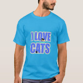 Ich liebe Katzen T-Shirt (Vorderseite)