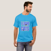 Ich liebe Katzen T-Shirt (Vorne ganz)