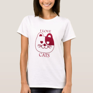 Ich Liebe Katzen T-Shirt