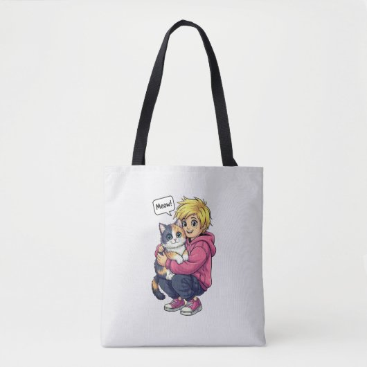 Ich liebe Katzen Tasche (Vorderseite)