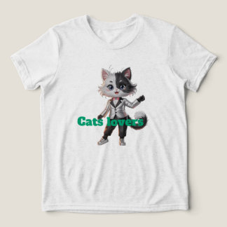 Ich liebe Katzen Tri-Blend Shirt