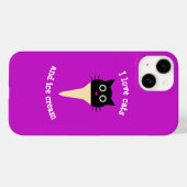 Ich Liebe Katzen und Eis Case-Mate iPhone Gehäuse Hülle (Rückseite (Horizontal))