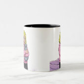 Ich liebe Katzen Zweifarbige Tasse (Mittel)