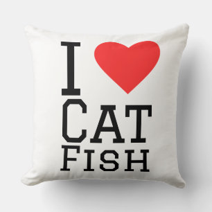 Ich liebe Katzenfische Kissen