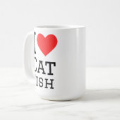 Ich liebe Katzenwels Kaffeetasse (Vorderseite Links)