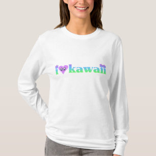 Ich liebe Kawaii Kapuzenpullover T-Shirt