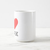 Ich liebe Kayak Kaffeetasse (Mittel)