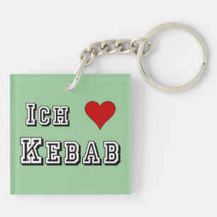 Ich Liebe Kebab I Liebe kebab Deutsche Deutsch Schlüsselanhänger