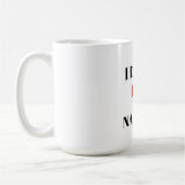 Ich liebe kein Nickerchen Lustiger Valentinstag He Kaffeetasse (Links)