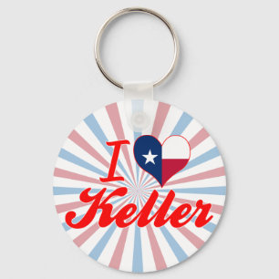 Ich Liebe Keller, Texas Schlüsselanhänger