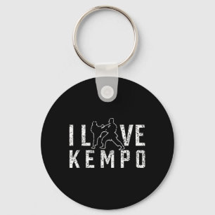 Ich liebe Kempo Karate Martial Arts Shaolin Kenpo Schlüsselanhänger