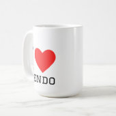 Ich liebe Kendo Kaffeetasse (Vorderseite Links)