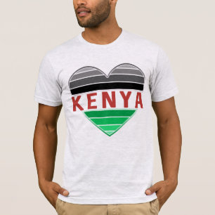Ich Liebe Kenia, Kenianer T - Shirt für Herz
