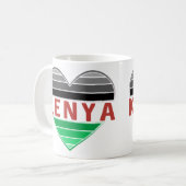 Ich Liebe Kenia, Kenias Herz Kaffeetasse (Vorderseite Links)