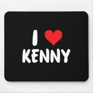 Ich liebe Kenny - Herz - Name  Mousepad