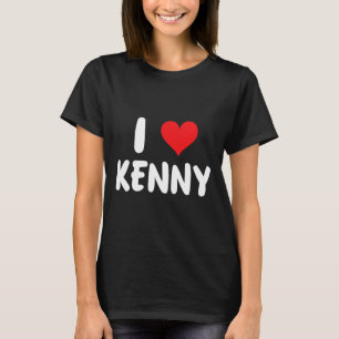 Ich liebe Kenny - Herz - Name T-Shirt