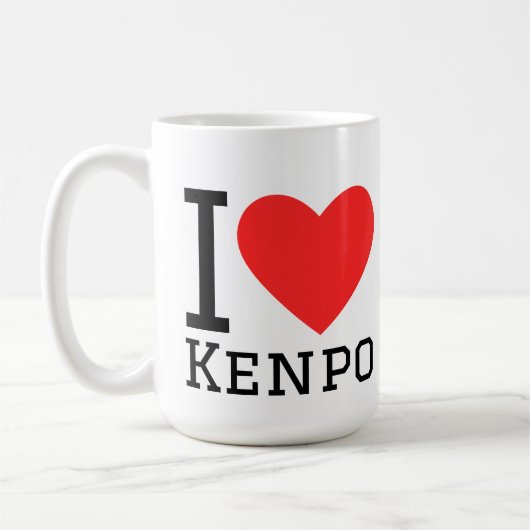 Ich liebe Kenpo Kaffeetasse (Links)
