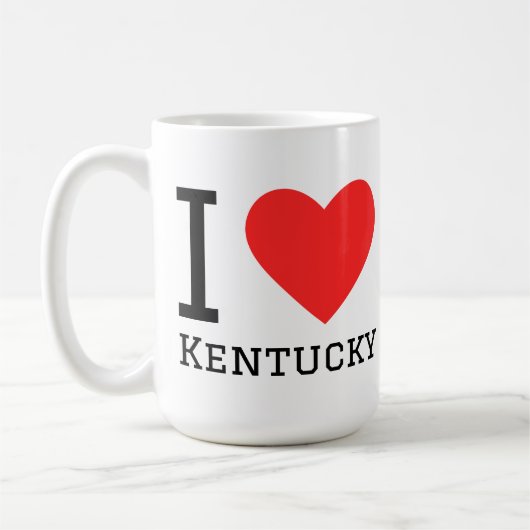 Ich liebe Kentucky Kaffeetasse (Links)