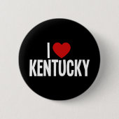 Ich liebe Kentucky Runde Schaltfläche Button (Vorderseite)