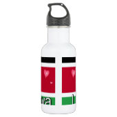 Ich Liebe! Kenya Hakuna Matata Trinkflasche (Rückseite)
