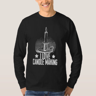 Ich liebe Kerzenherstellung Kerzenmacher Kerzen He T-Shirt