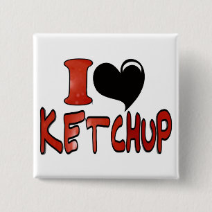 Ich liebe Ketchup Button