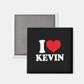 Ich liebe Kevin Heart Name Magnet (Vorderseite/Rückseite)
