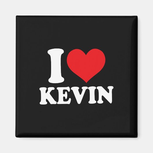 Ich liebe Kevin Heart Name Magnet (Vorne)