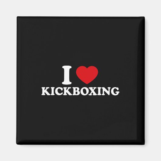 Ich liebe Kickboxen _1 Magnet (Vorne)