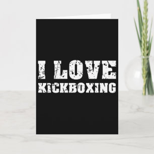 Ich liebe Kickboxen Fitnessstudio Fitness für Männ Karte