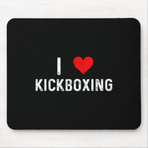 Ich liebe Kickboxen - Heart Kickboxers Martial Art Mousepad