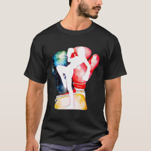 Ich Liebe Kickboxen Ist Kickboxen Mädchen Ist Frau T-Shirt