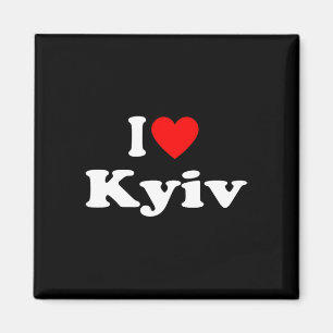 Ich liebe Kiew Stadt Ukraine Clic Magnet